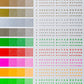 活版基本色見本 Letterpress Color Sample